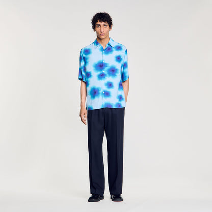 Sandro Floral motif shirt