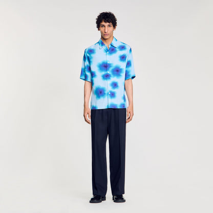 Sandro Floral motif shirt
