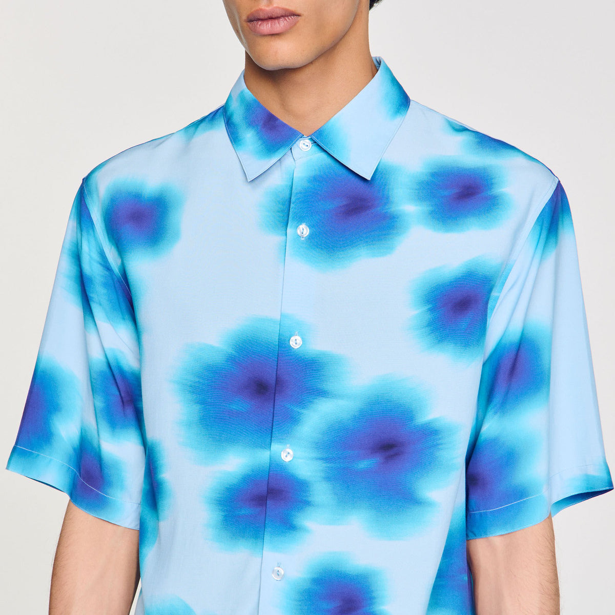Sandro Floral motif shirt
