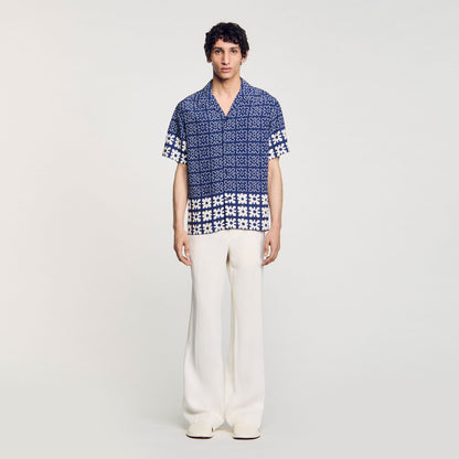 Sandro Floral motif shirt