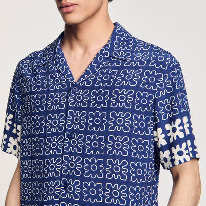 Sandro Floral motif shirt