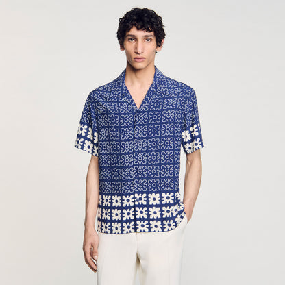 Sandro Floral motif shirt
