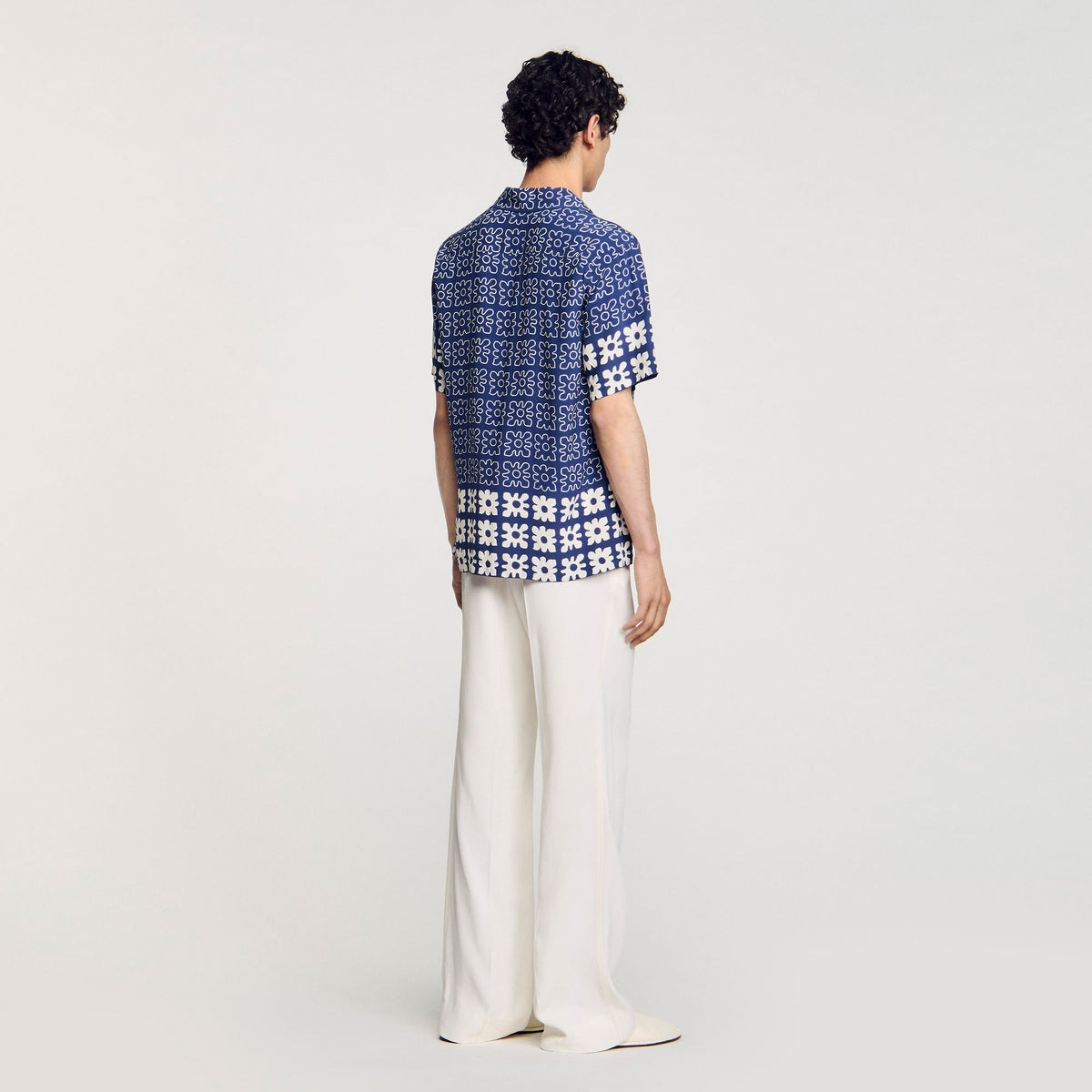 Sandro Floral motif shirt