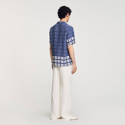 Sandro Floral motif shirt