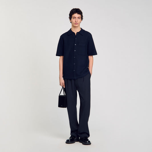 Sandro Waffled shirt
