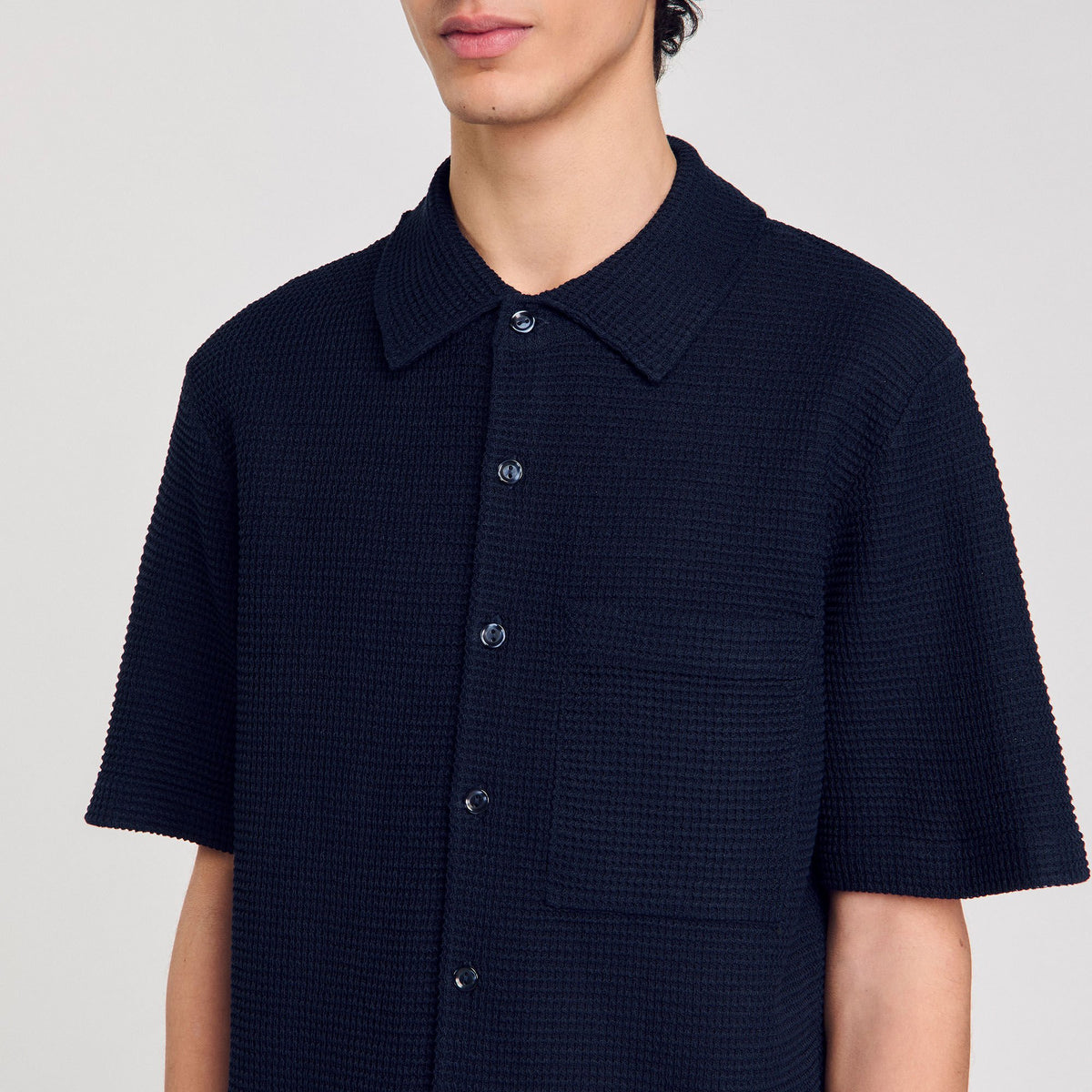 Sandro Waffled shirt