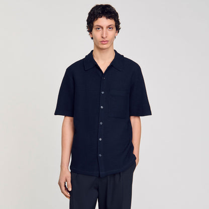 Sandro Waffled shirt