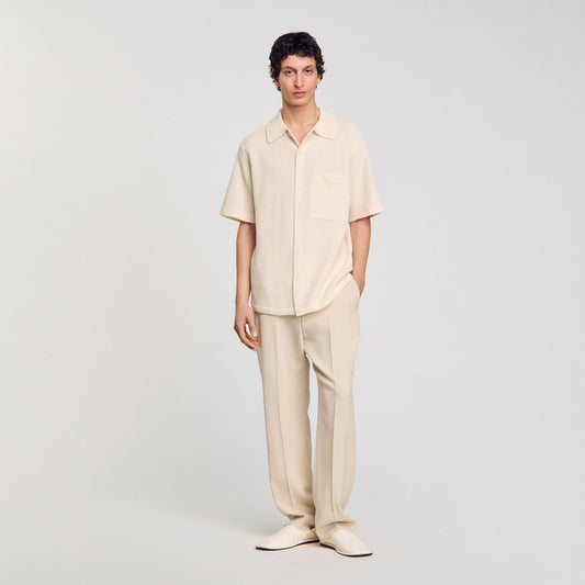 Sandro Waffled shirt