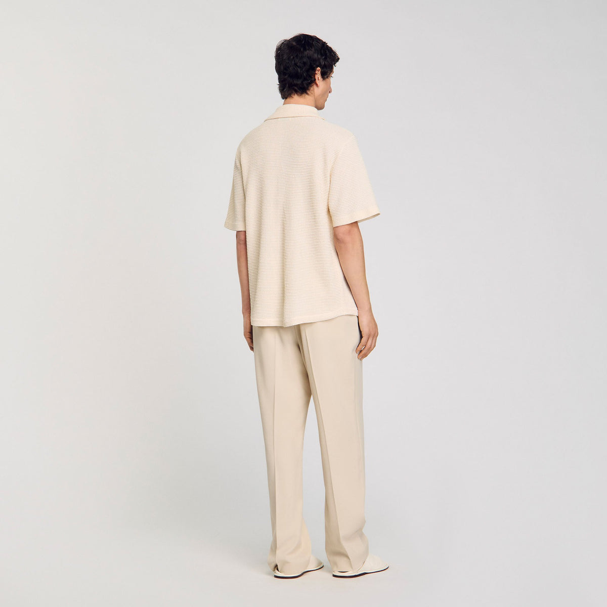 Sandro Waffled shirt