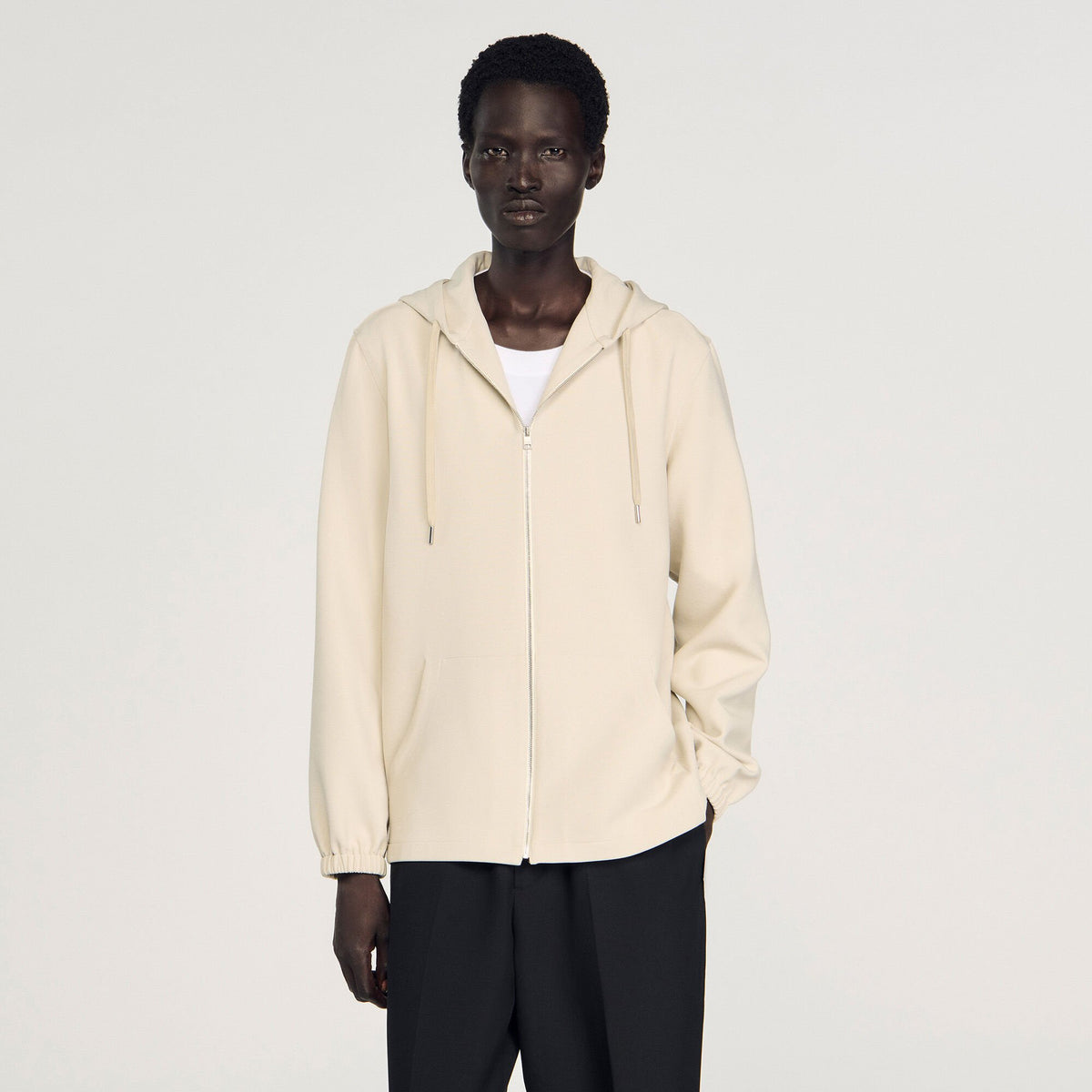 Sandro Hooded shirt jacket
