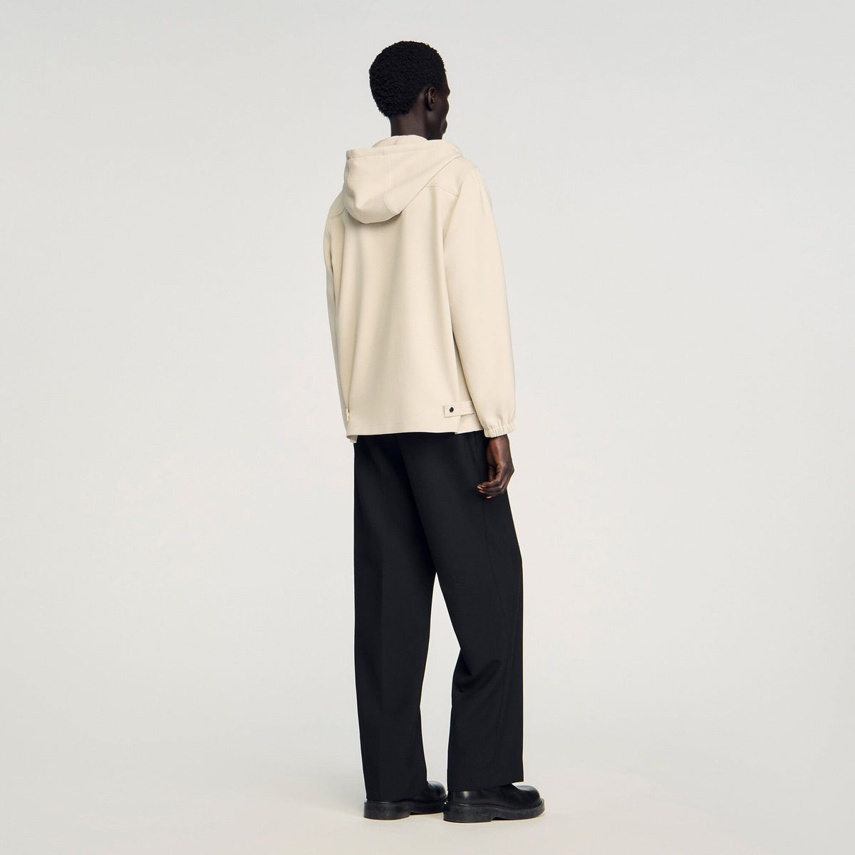 Sandro Hooded shirt jacket