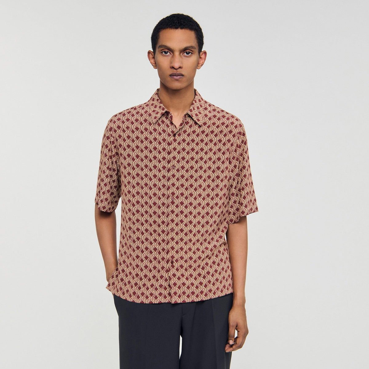 Sandro Rope print shirt
