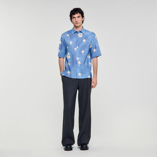 Sandro Floral motif shirt