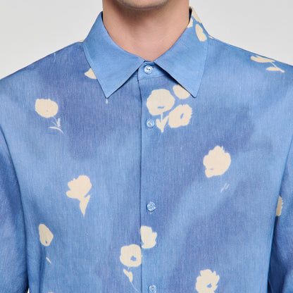 Sandro Floral motif shirt