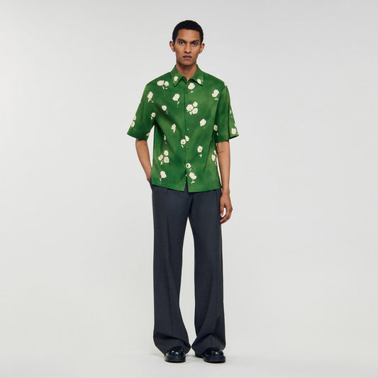 Sandro Floral motif shirt