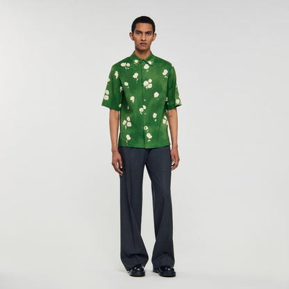 Sandro Floral motif shirt