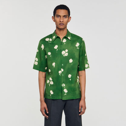 Sandro Floral motif shirt