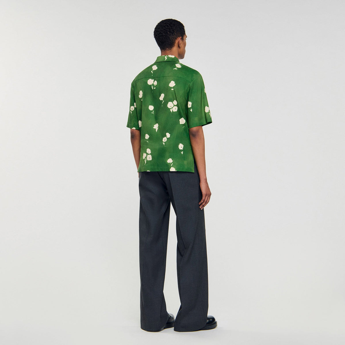 Sandro Floral motif shirt