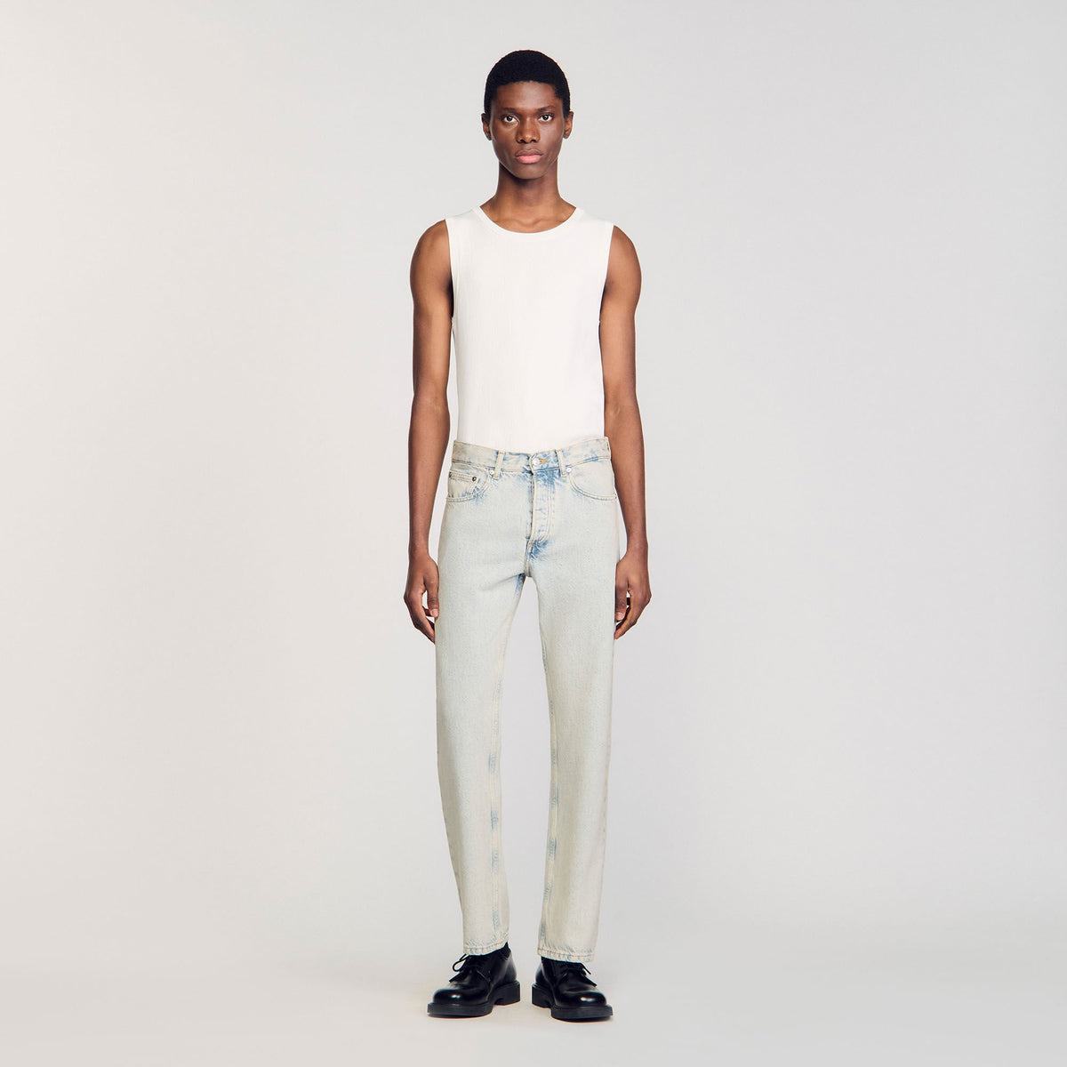 Sandro Regular faded jeans