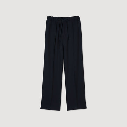 Sandro Elasticated wide-leg trousers
