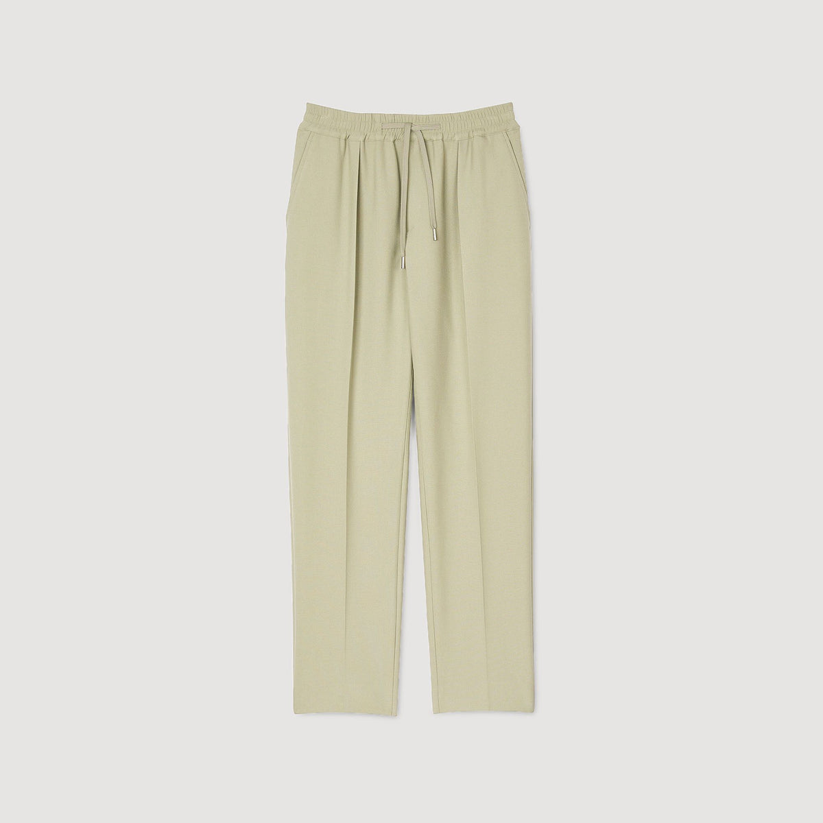 Sandro Elasticated straight-leg trousers
