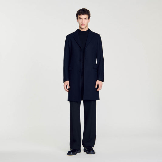 Sandro Wool broadcloth coat
