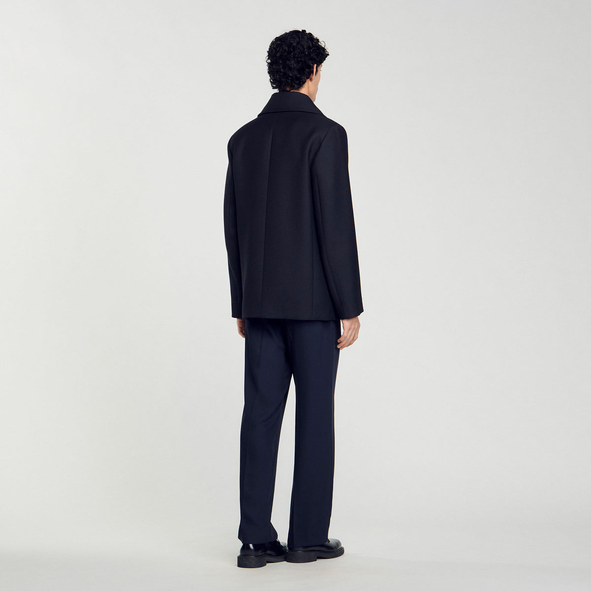 Sandro Wool blend peacoat