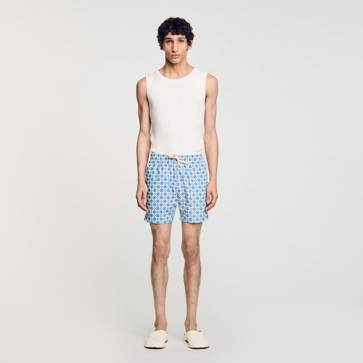 Sandro Square Cross swim shorts