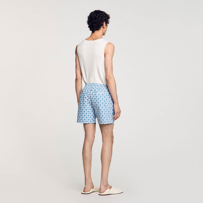 Sandro Square Cross swim shorts