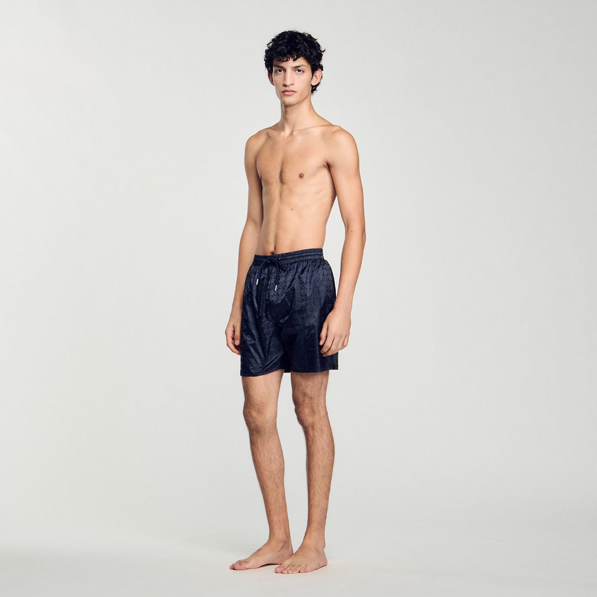 Sandro Square Cross swim shorts
