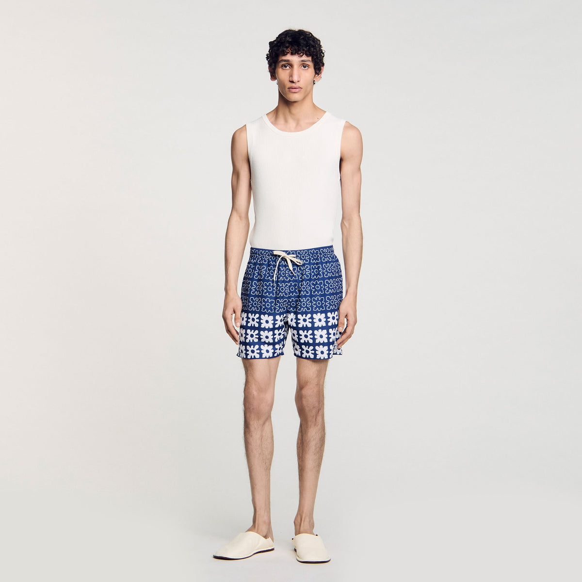 Sandro Floral print swim trunks
