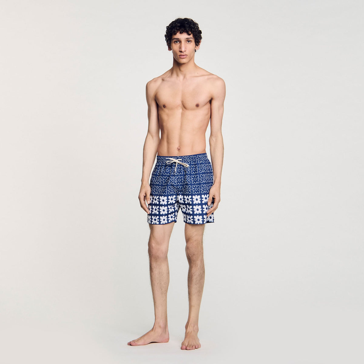 Sandro Floral print swim trunks