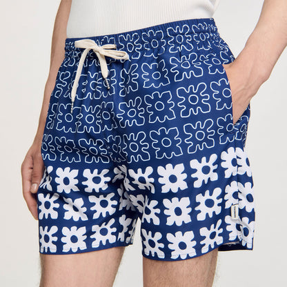 Sandro Floral print swim trunks