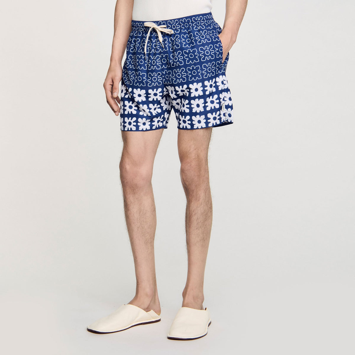 Sandro Floral print swim trunks