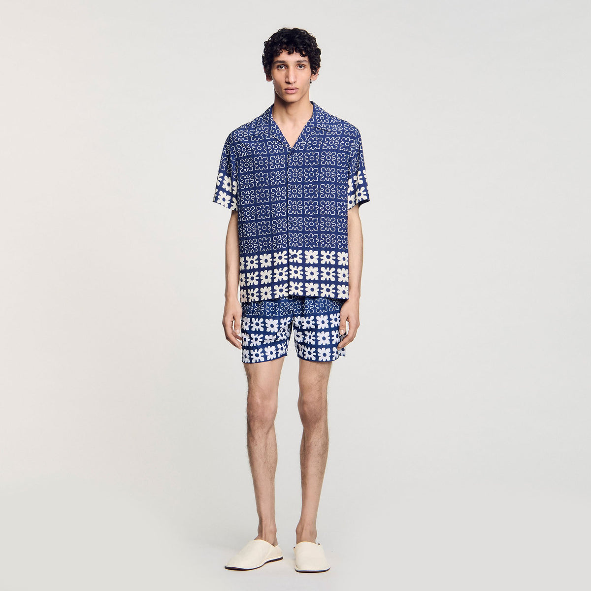 Sandro Floral print swim trunks