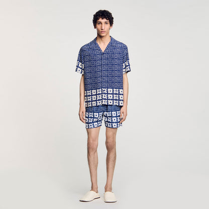 Sandro Floral print swim trunks