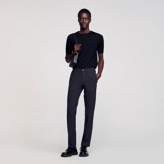 Sandro Jersey trousers