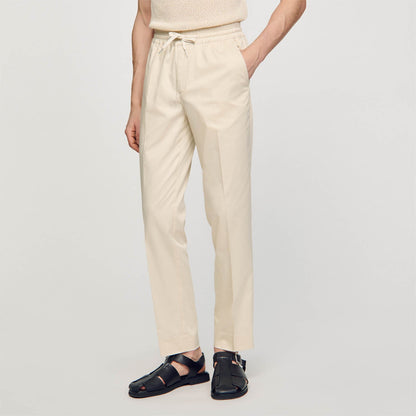 Sandro Elasticated straight-leg trousers