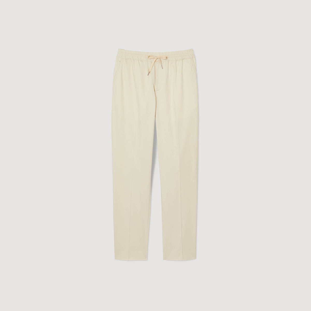 Sandro Elasticated straight-leg trousers