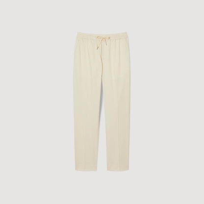 Sandro Elasticated straight-leg trousers