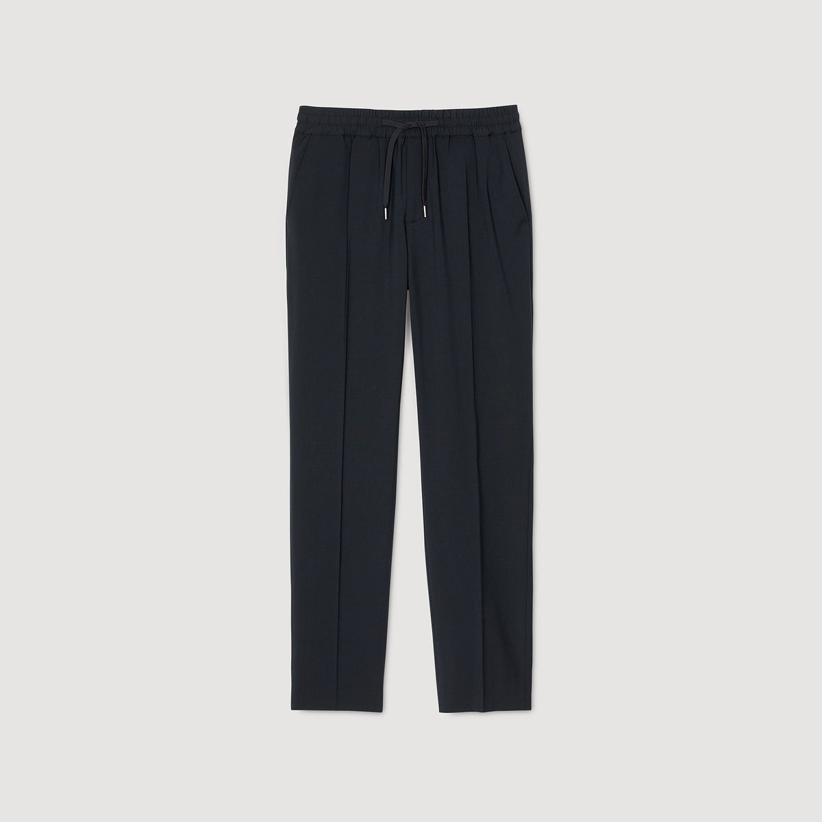 Sandro Elasticated straight-leg trousers