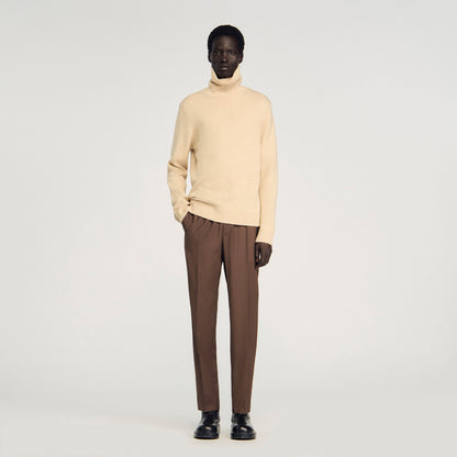 Sandro Elasticated straight-leg pants