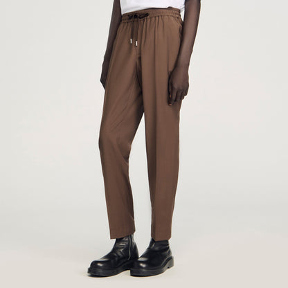 Sandro Elasticated straight-leg pants