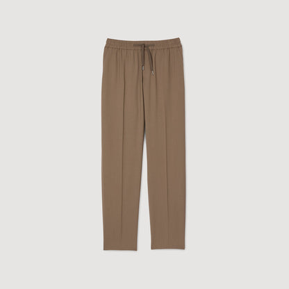 Sandro Elasticated straight-leg trousers
