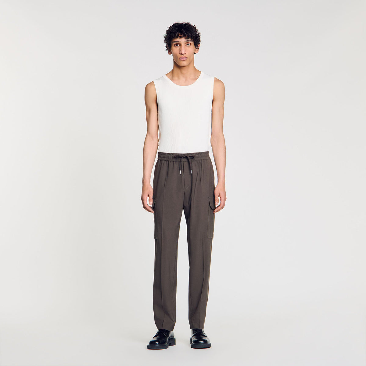 Sandro Elasticated cargo trousers