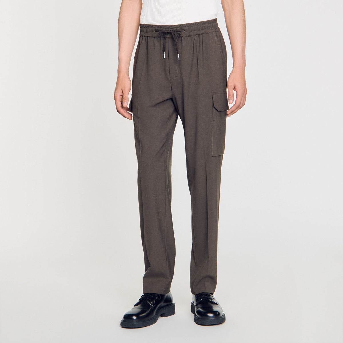 Sandro Elasticated cargo trousers