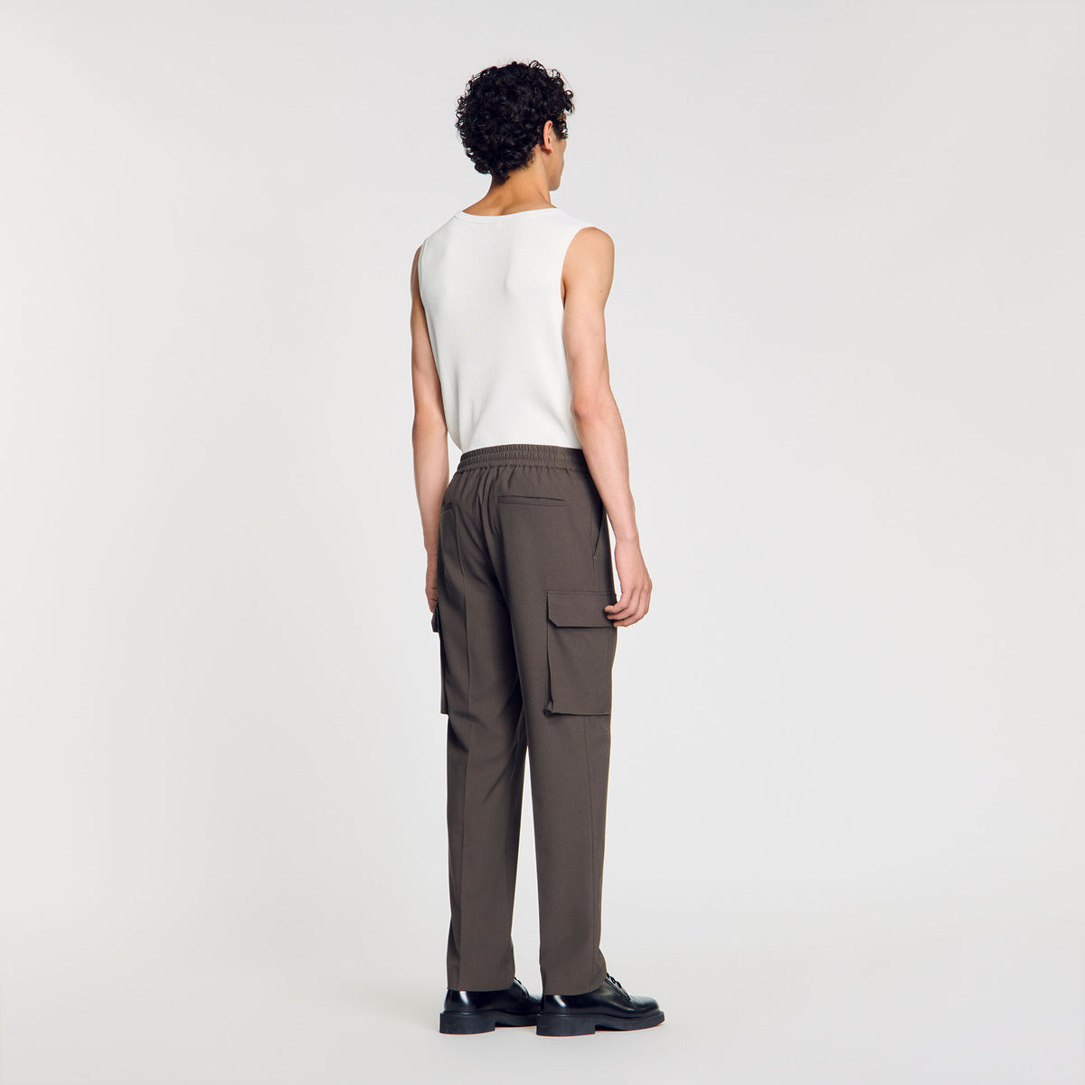 Sandro Elasticated cargo trousers