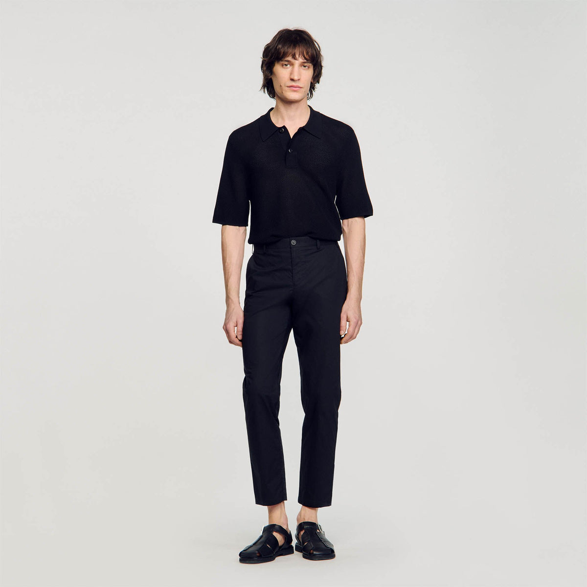 Sandro Cotton carrot-cut trousers