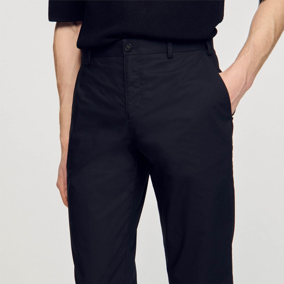 Sandro Cotton carrot-cut trousers