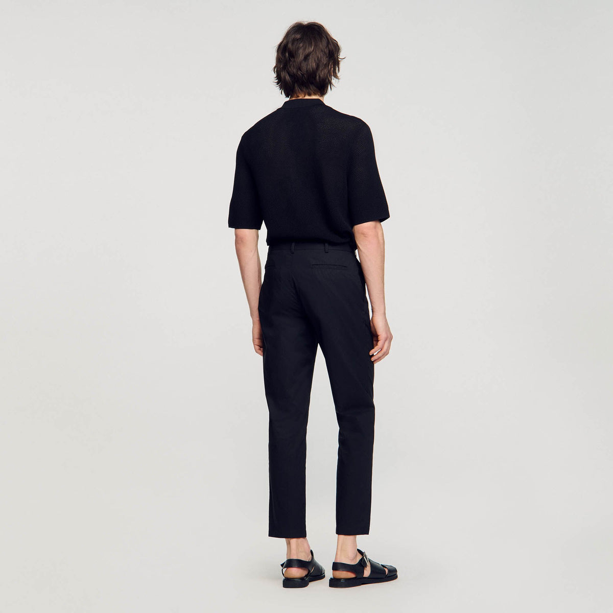 Sandro Cotton carrot-cut trousers